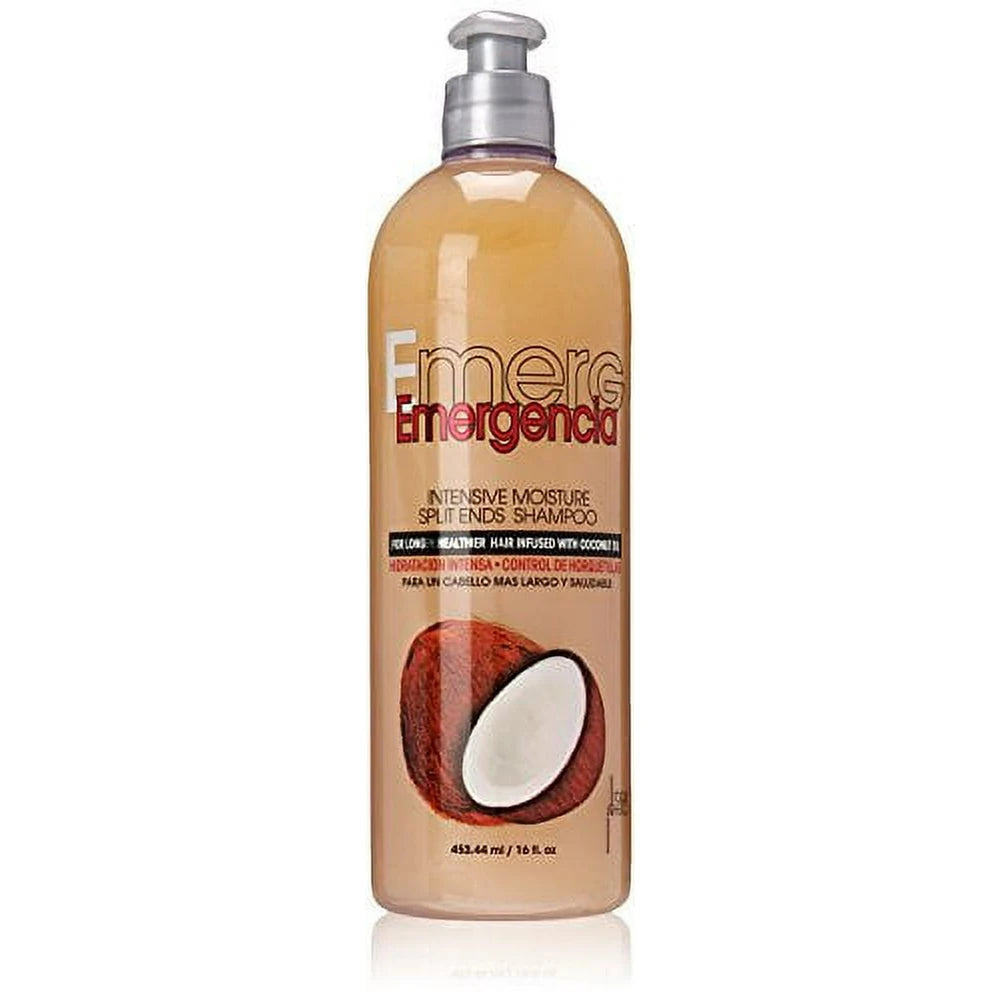 Toque Magico Emergencia Intensive Moisture Split Ends Shampoo, Coconut, Ounce 16. Oz (Pack of 12)