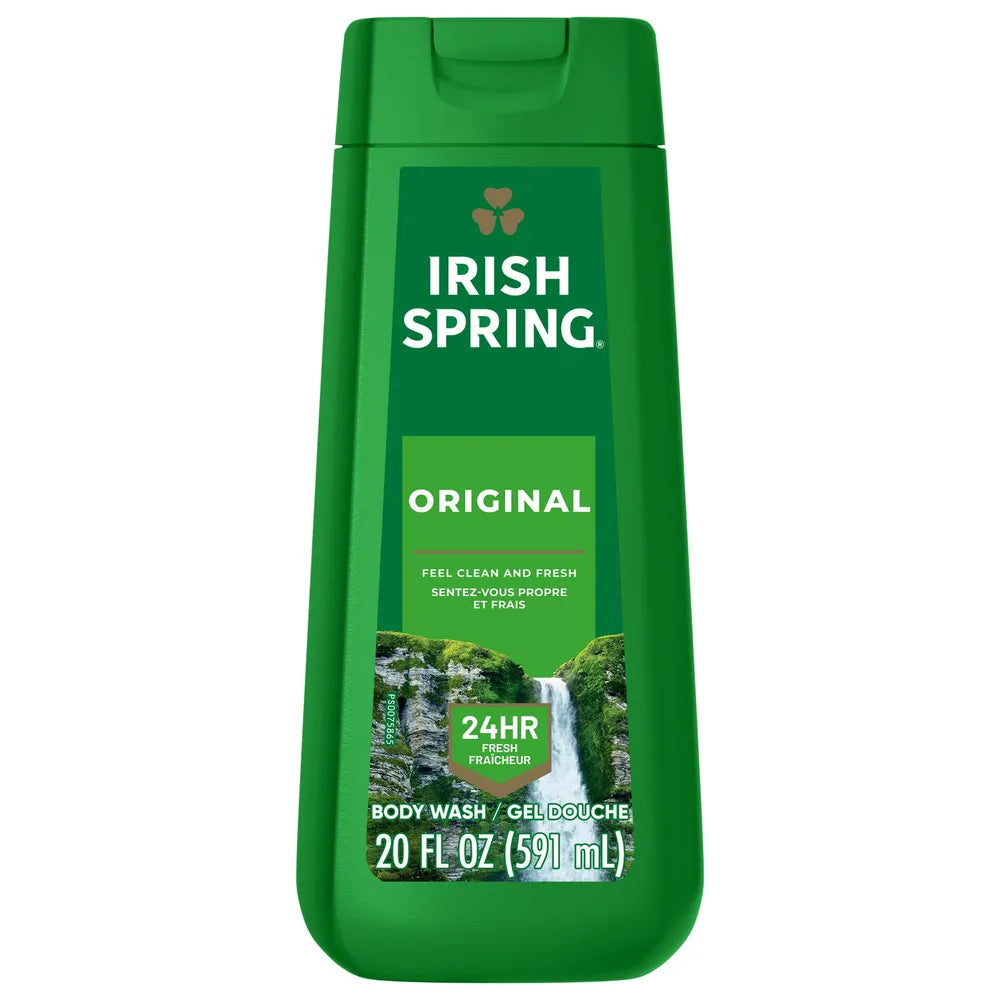 Irish Spring Original Clean Body Wash For Men 20Oz (Pack of 4)