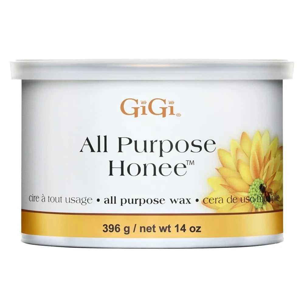 GiGi Honee Hair Removal Soft Wax All Purpose Wax for Face Body & Bikini 14 Oz (Pack of 24)