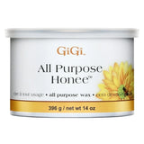 GiGi Honee Hair Removal Soft Wax All Purpose Wax for Face Body & Bikini 14 Oz (Pack of 24)
