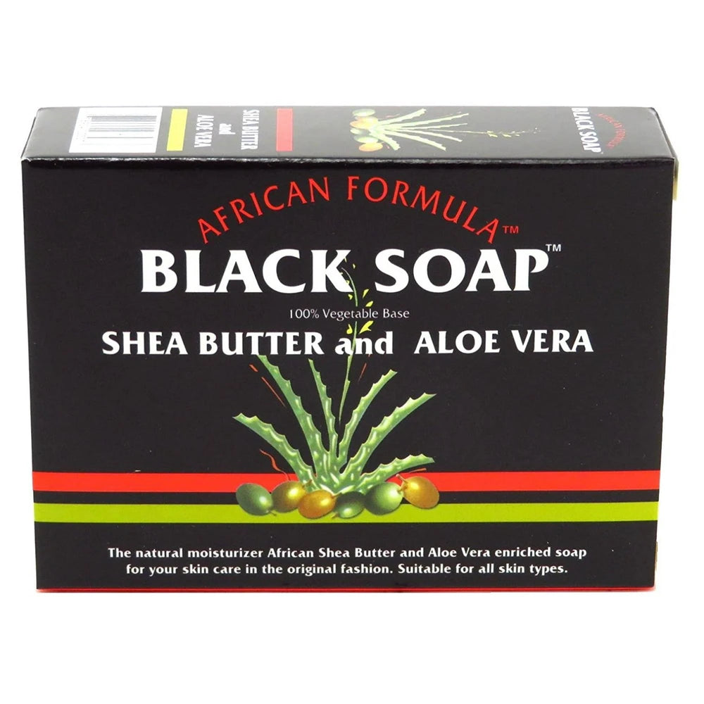 Madina - African Black Soap Shea Butter and Aloe Vera 3.5oz (Pack of 72)