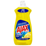 Ajax Dishwashing Liquid Dish Soap Yellow Lemon 28Oz (Pack of 9)