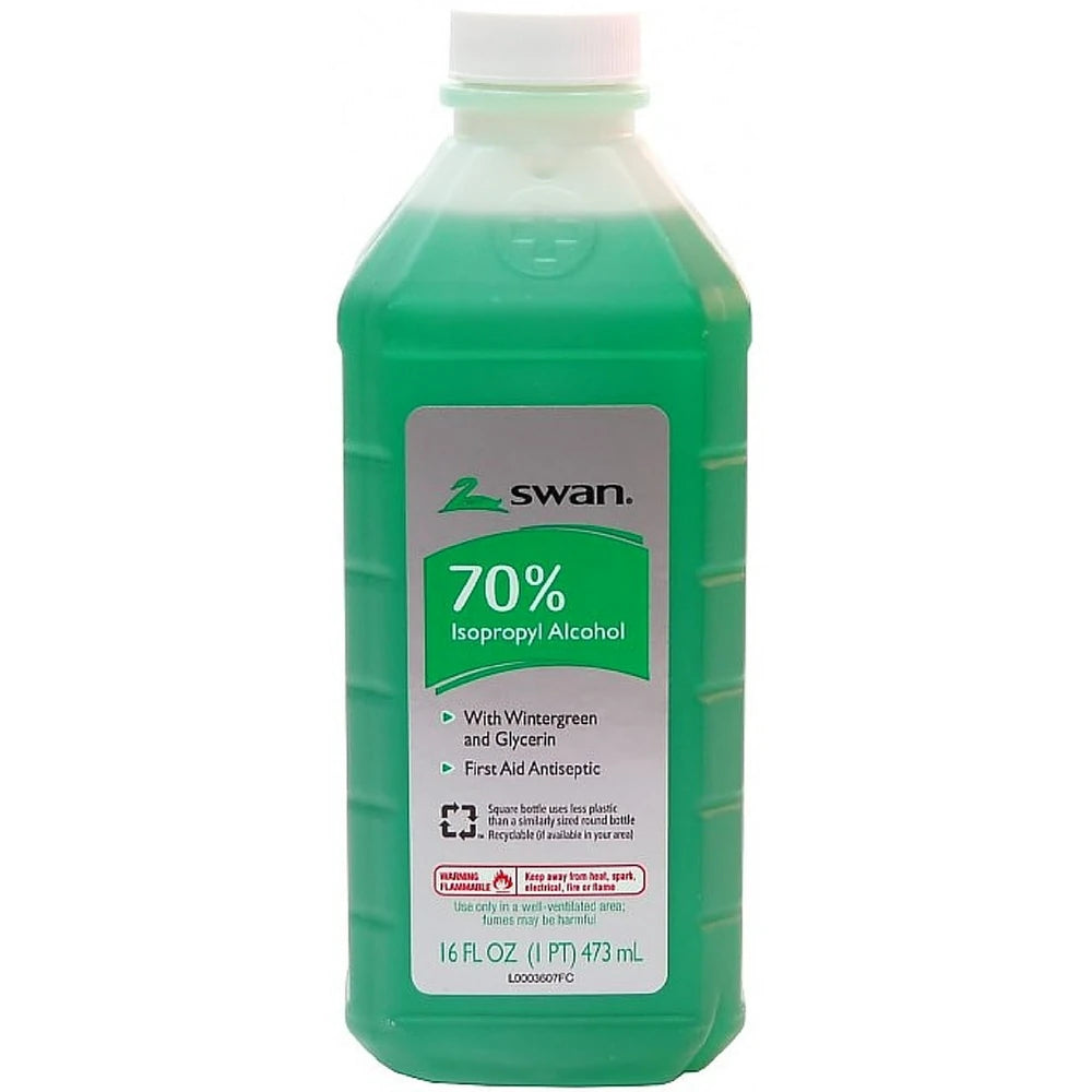 Cumberland Swan Swan Rubbing Alcohol 16 oz (Pack of 12)