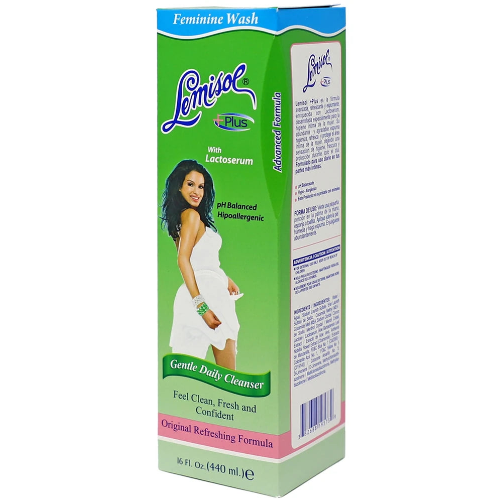Lemisol Feminine Wash Plus Gentle Daily Cleanser 16 fl oz (Pack of 24)
