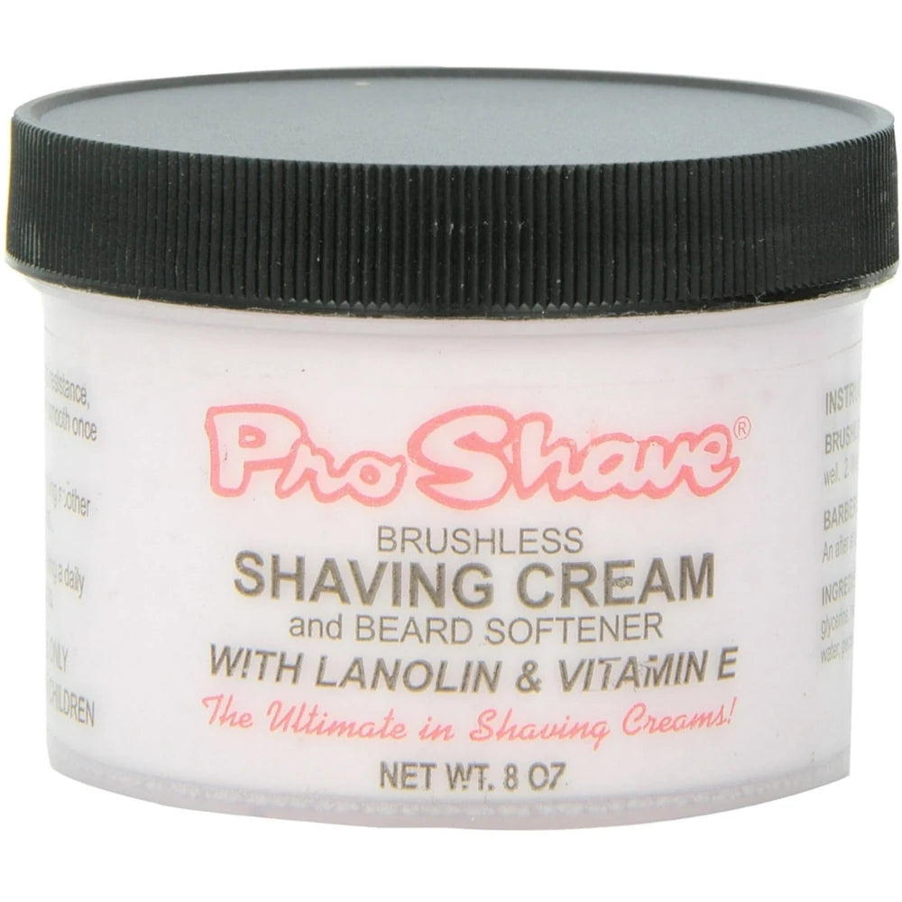 Pro Shave Brushless Shaving Cream & Beard Softener with Lanolin & Vitamin E 8 oz (Pack of 24)