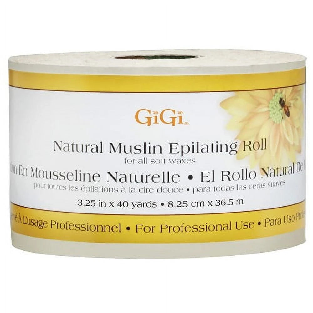 GiGi Natural Muslin Roll 40 Yards (Pack of 24)