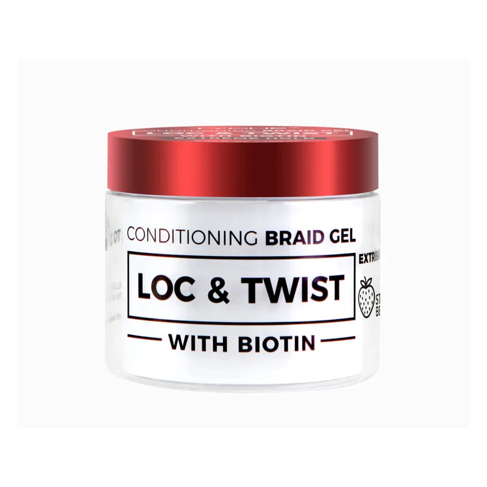 Nicka K New York Tyche Loc & Twist Conditioning Braid  strawbry Gel with Biotin 150 ml  5.07 Oz (Pack of 48)