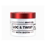 Nicka K New York Tyche Loc & Twist Conditioning Braid  strawbry Gel with Biotin 150 ml  5.07 Oz (Pack of 48)