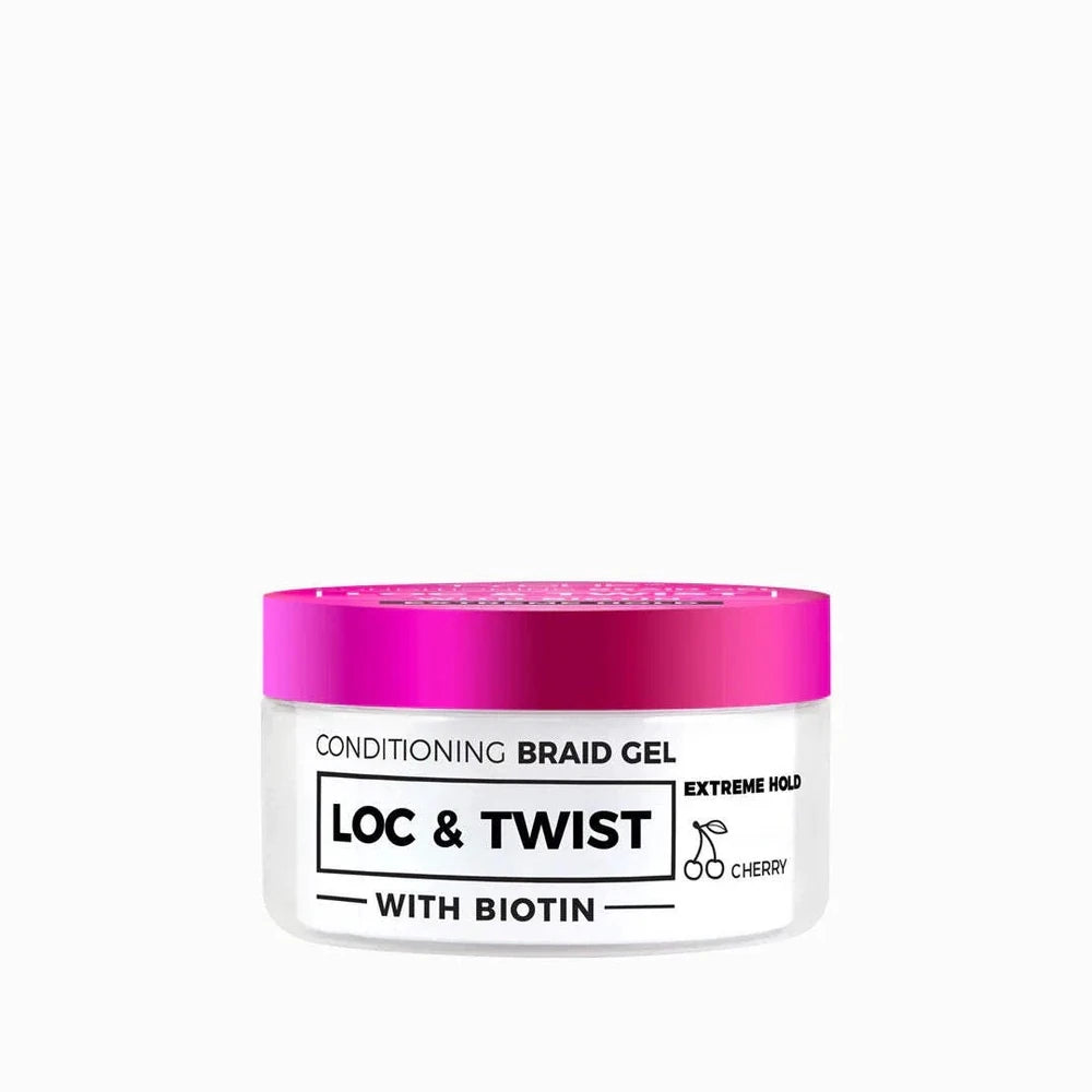Nicka K New York Tyche Loc & Twist Conditioning Braid cherry Gel with Biotin 150 ml H 5.1 Oz (Pack of 48)