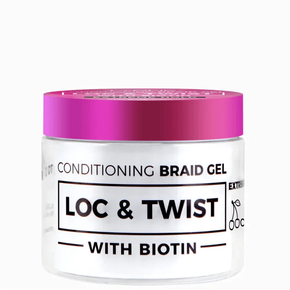 Nicka K New York Tyche Loc & Twist Conditioning Braid cherry Gel with Biotin 300 ml (#H 10.1 Oz (Pack of 36)