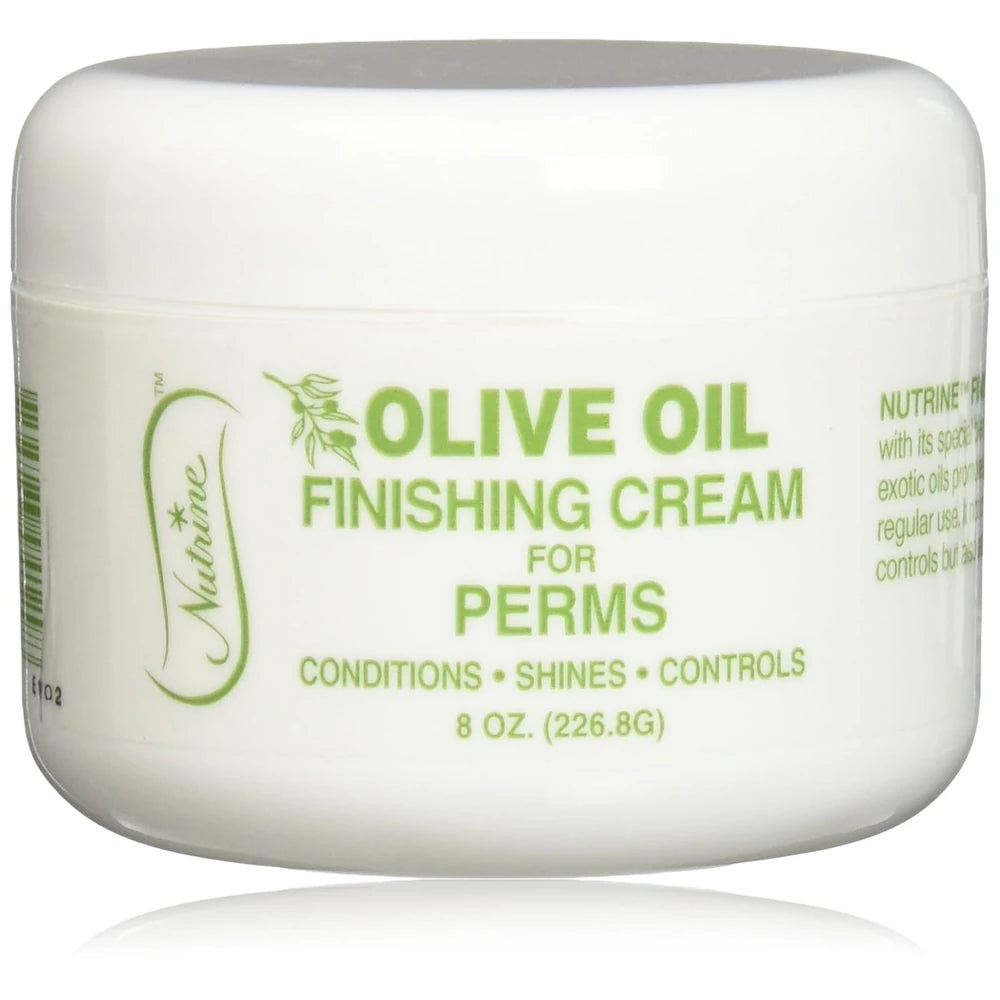 Nutrine Finishing Cream Olive Oil Jar For Perms, Ounce (B003YIWU3A) 8 Oz (Pack of 12)