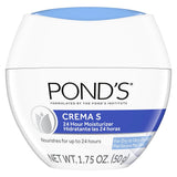 POND’S Crema S Moisturizing Face Cream for Dry to Very Dry Skin – 1.75 oz (Pack of 24)