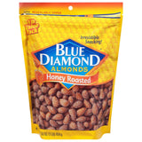 Blue Diamond Honey Roasted Aslmonds 16 Bag 16oz (Pack of 6)