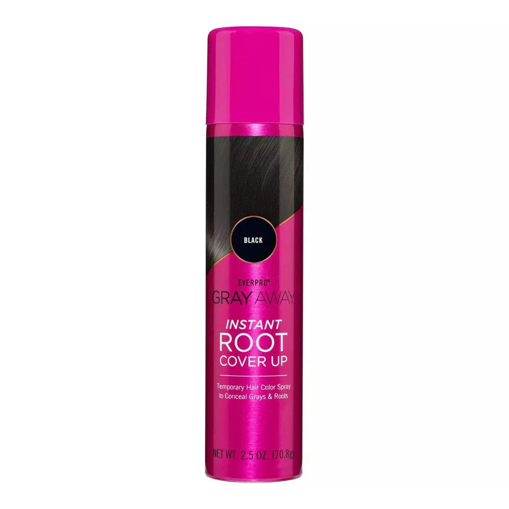 EVERPRO Gray Away Instant Root Color Touch Up System - Black - 2.5oz (Pack of 12)