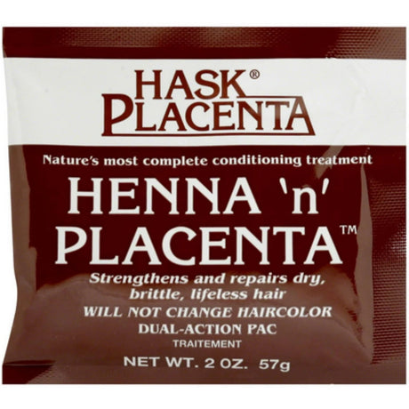 Hask Henna N Placenta Conditioning Treatment 1 Count, 2 oz (Pack of 24)