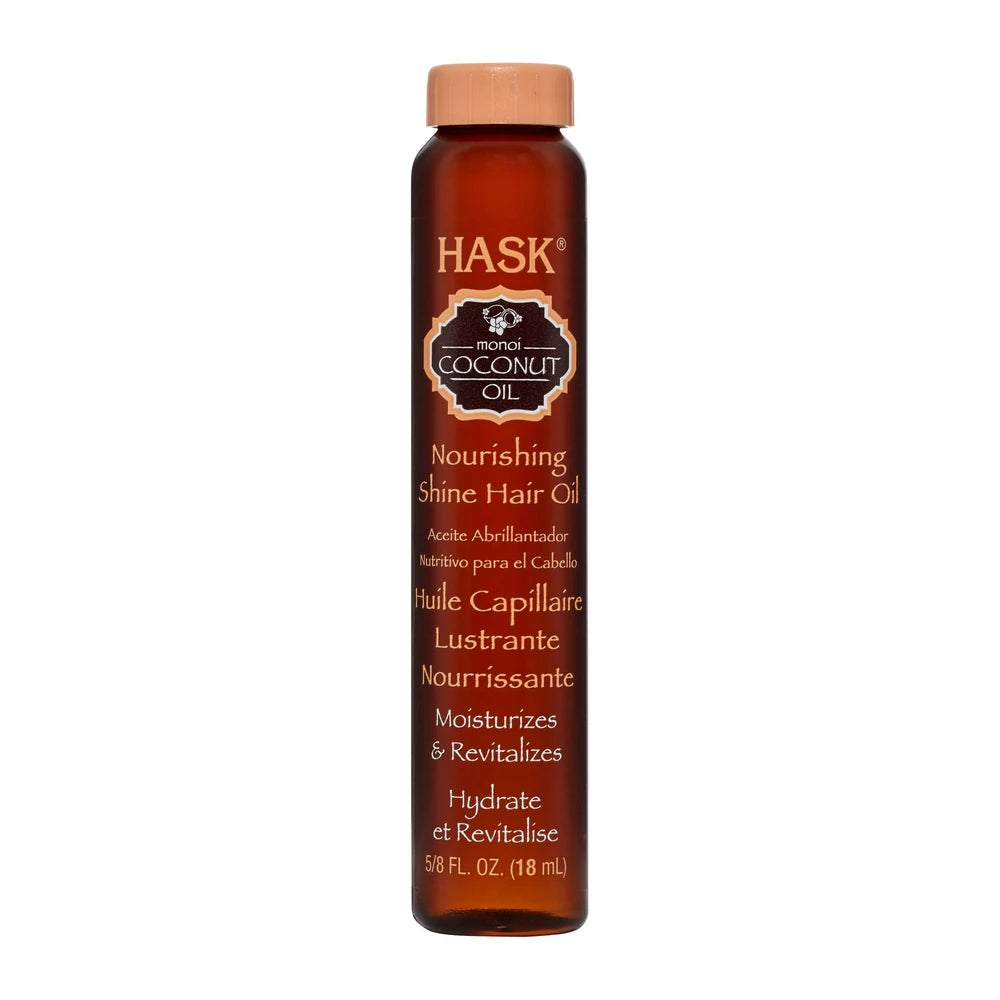 Hask Monoi Coconut Oil Nourishing Shine Oil Vial 8 Oz (Pack of 24)