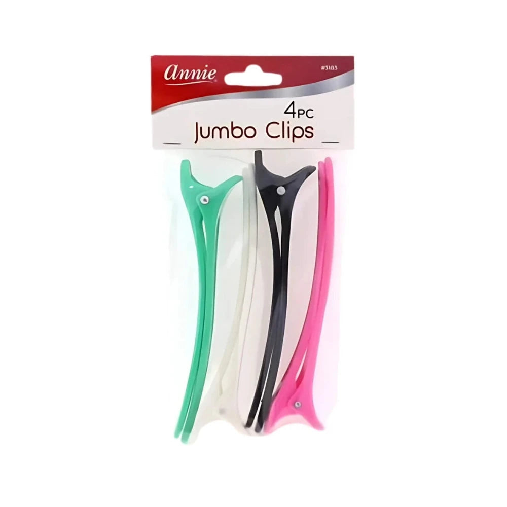 Annie Jumbo Hair Clips 4 Pcs 3183 (Pack of 12)