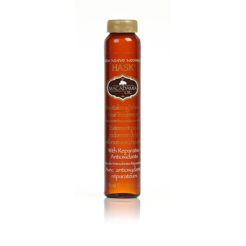 Hask Macadamia Oil Moisturizing Shine Oil Vial 8 Oz (Pack of 24)