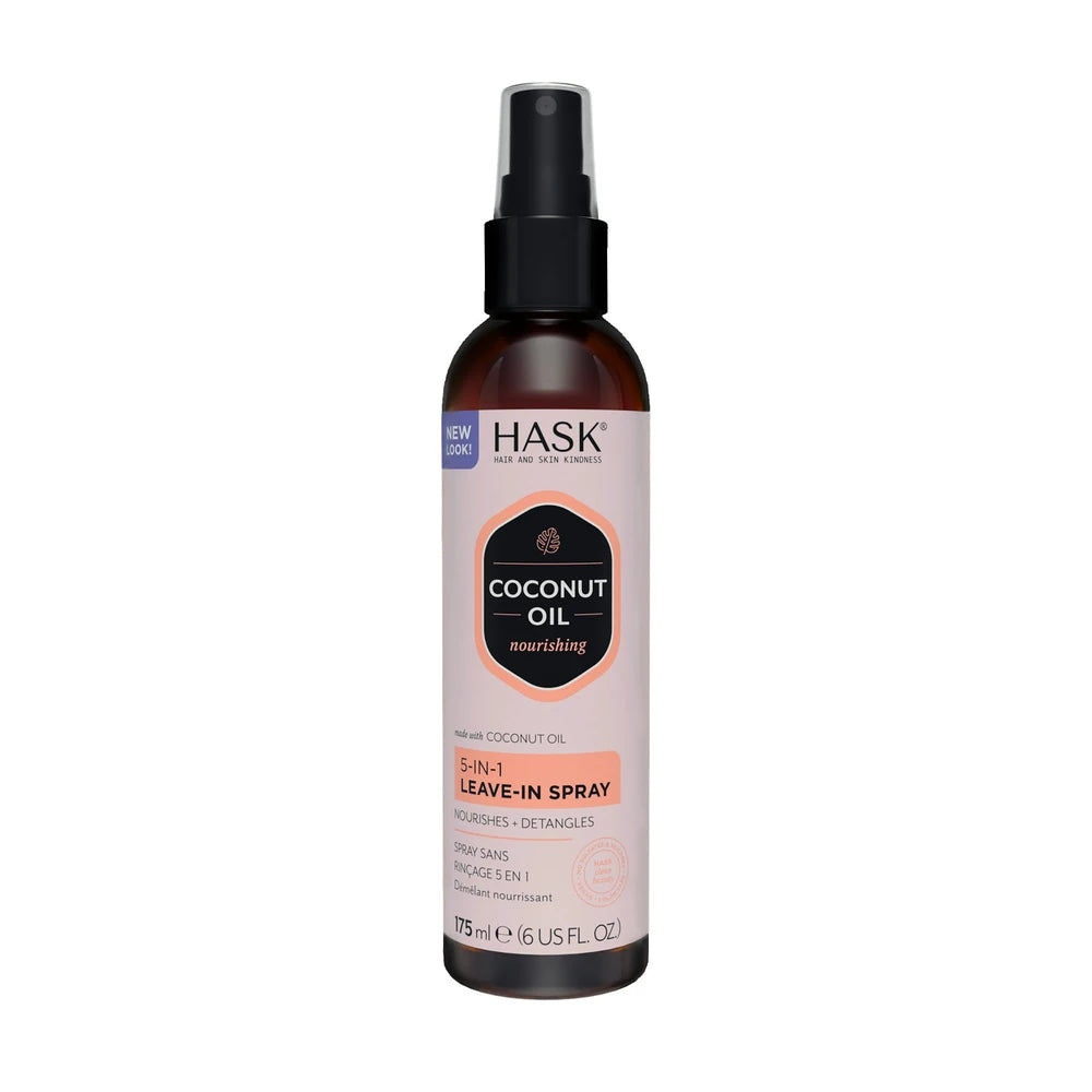 Hask Monoi Coconut Oil 5-in-1 Leave-In-Spray 6 Oz - (Pack of 6)