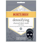 Burts Bees Detoxifying Charcoal Facial Sheet Mask Honey 0.33Oz (Pack Of 48)