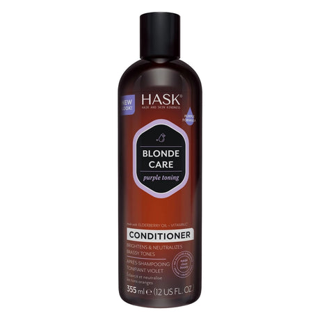 Hask Blonde Care Purple Toning Conditioner 12 fl oz (Pack of 4)