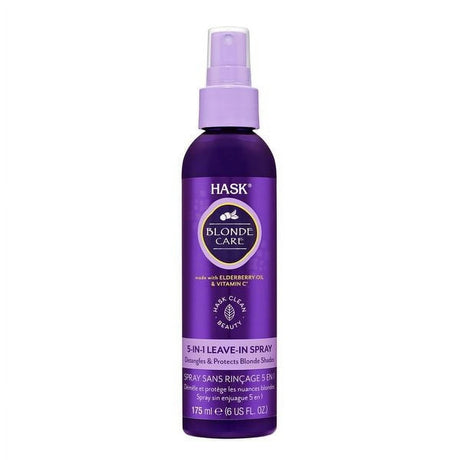 HASK Blonde Care Sulfate-Free Purple Toning 5-in-1 Leave-In Spray 6 Oz (Pack of 6)