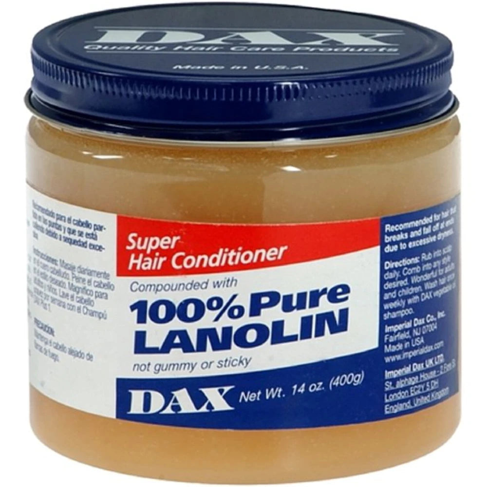 Dax 100% Pure Lanolin Super Hair Conditioner 3.50 oz (Pack of 12)