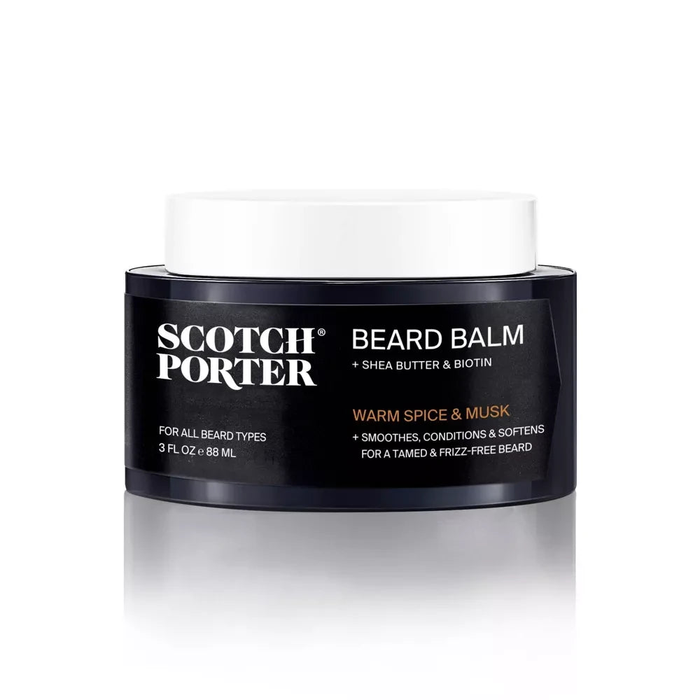 Scotch Porter Shea Butter & Biotin Conditioning Beard Balm – 3 fl oz (Pack of 12)
