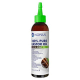 ISOPLUS - 100% Pure Castor Oil Hair Scalp Oil 4 Oz (Pack of 12)