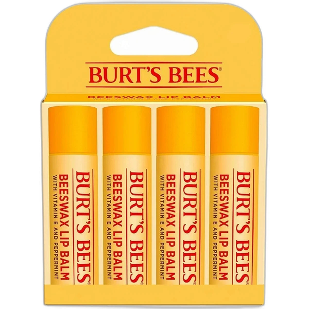 Burts Bees Natural Moisturizing Lip Balm With Beeswax 0.15Oz (Pack Of 12)