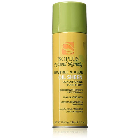 Isoplus Natural Remedy Tea Tree Aloe Oil Sheen Spray 7 oz. (Pack of 12)