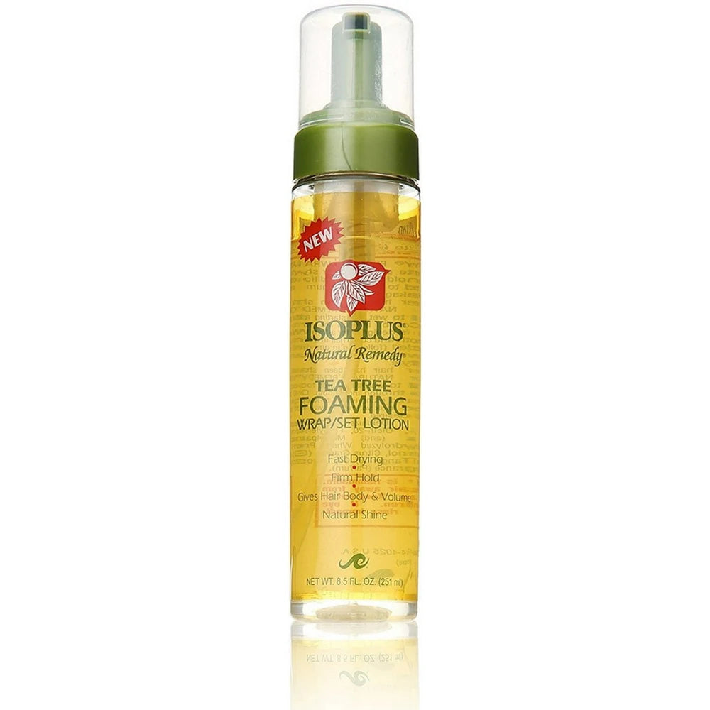 Isoplus Natural Remedy Tea Tree Foaming Wrap/Set Lotion 8.5 oz (Pack of 12)