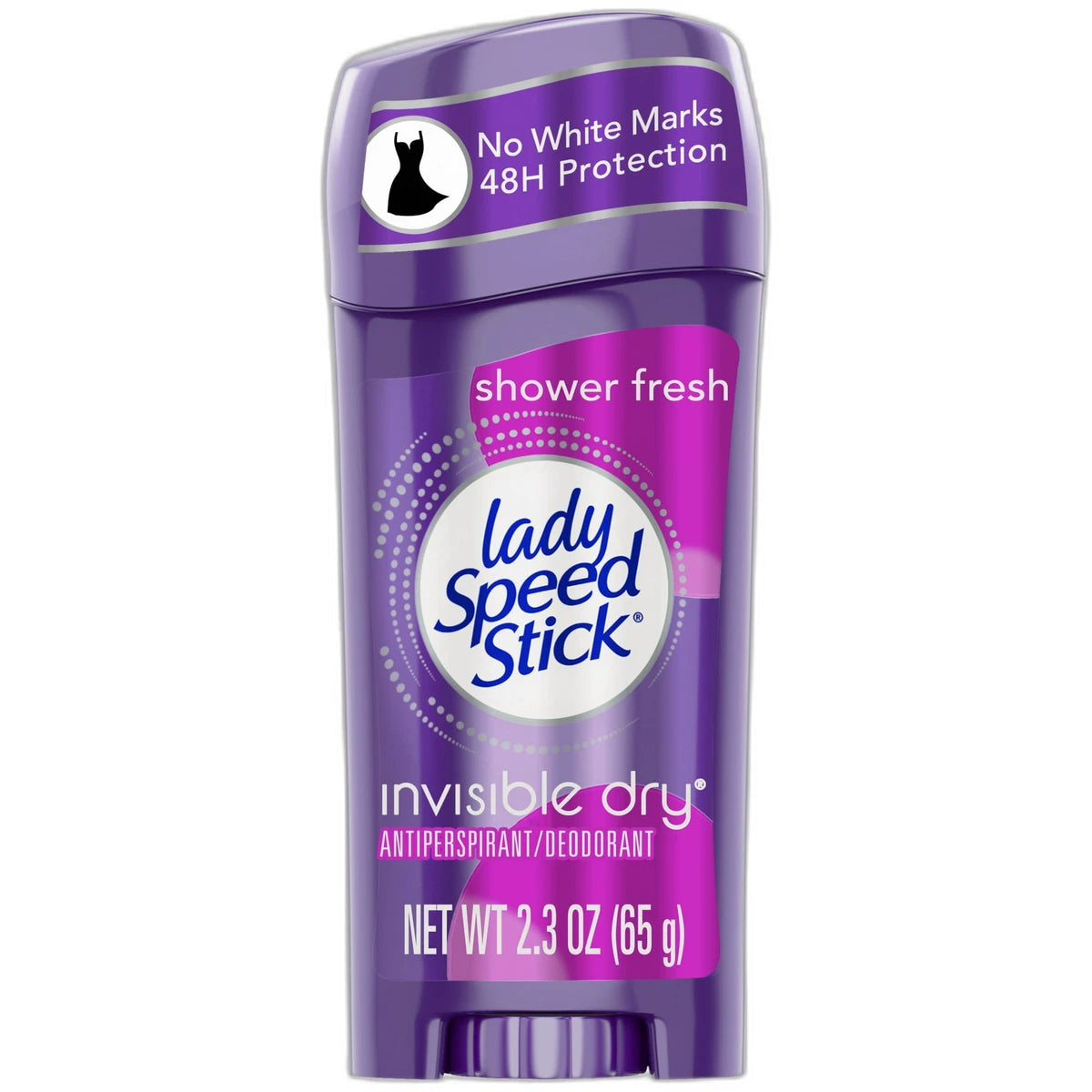Lady Speed Stick Invisible Dry Antiperspirant And Deodorant Shower Fresh 2.3Oz (Pack of 12)