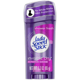 Lady Speed Stick Invisible Dry Antiperspirant And Deodorant Shower Fresh 2.3Oz (Pack of 12)