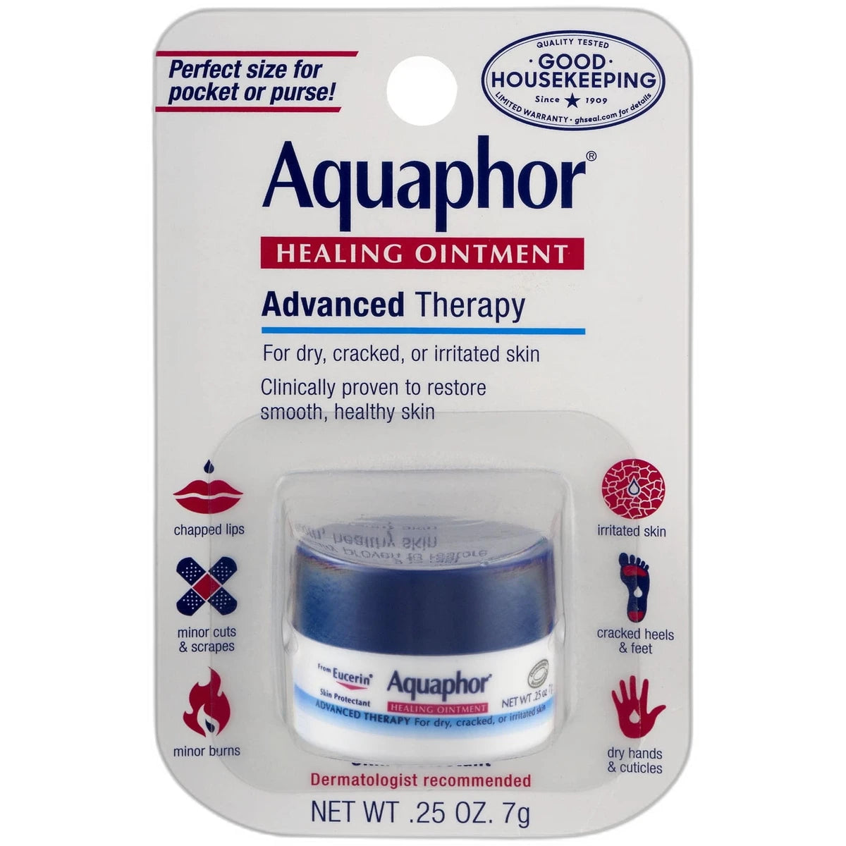 Aquaphor Advanced Therapy Healing Ointment For Skin Protectant 0.25Oz (Pack Of 48)