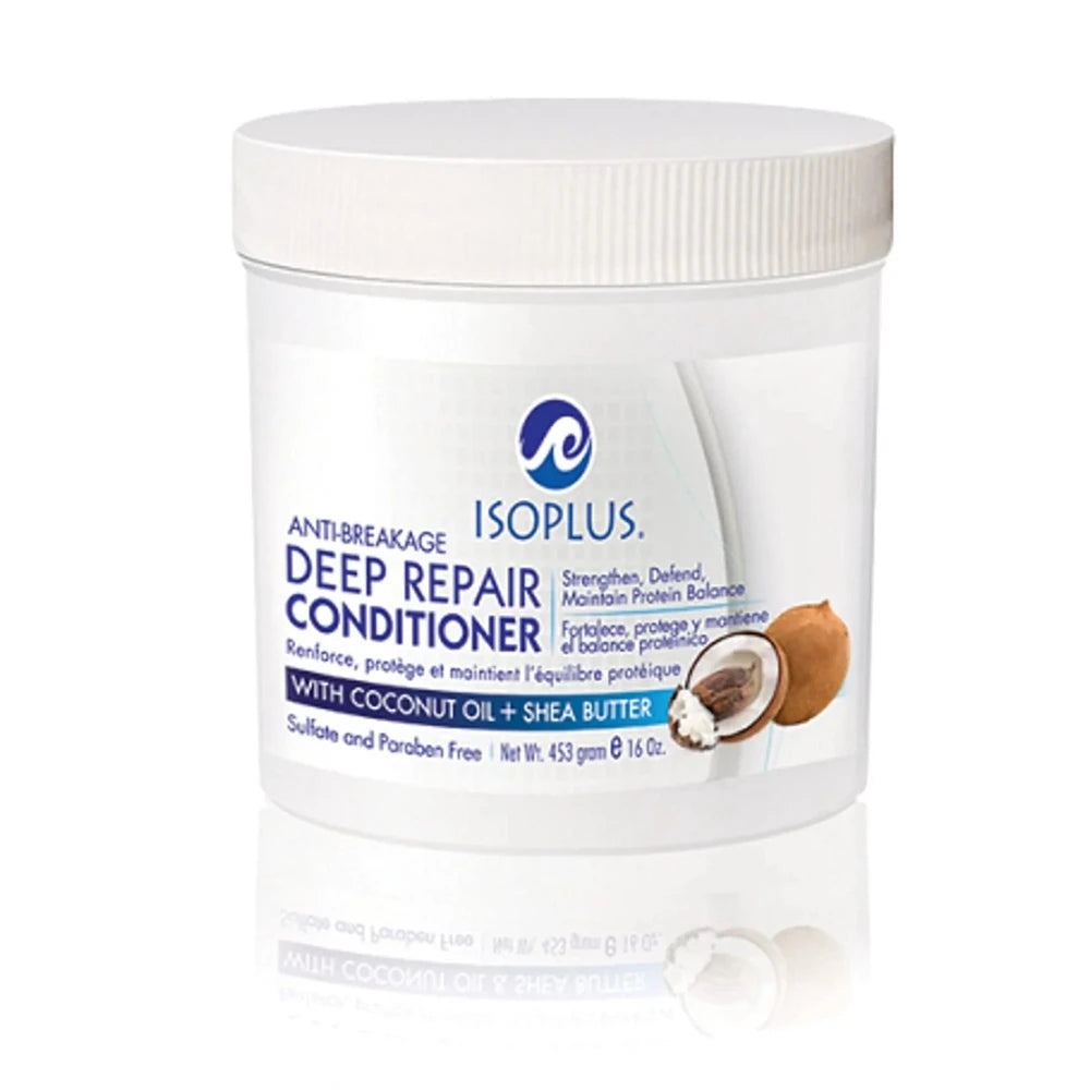 ISOPLUS - Anti-Breakage Deep Repair Conditioner With Coconut Oil 16 Oz (Pack of 6)