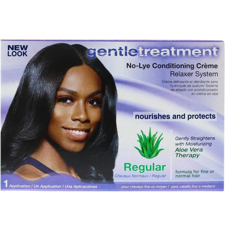 Gentle Treatment No-Lye Conditioning Creme Relaxer System Regular 1 ea (Pack of 6)