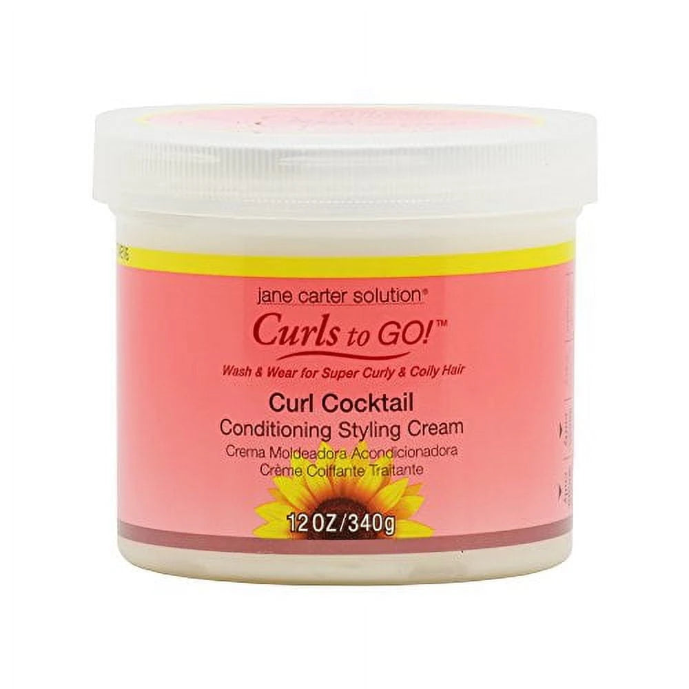 JANE CARTER SOLUTION Curls to Go Cocktail Conditioning Cream () - Hydrating 12 oz (Pack of 12)