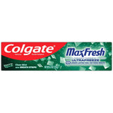Colgate Max Fresh Toothpaste Whitening Toothpaste with Mini Breath Strips Clean Mint 6.3Oz (Pack of 24)