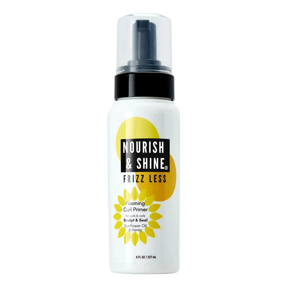 Nourish & Shine Frizz Less Foaming Curl Primer 8 oz (Pack of 12)