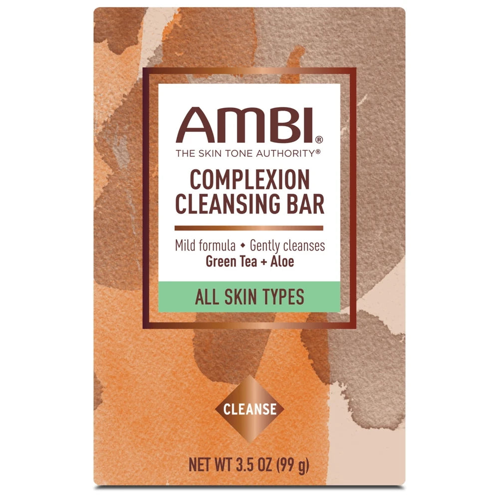 AMBI Complexion Cleansing Bar Soap Green Tea and Aloe 3.5 oz (Pack of 24)