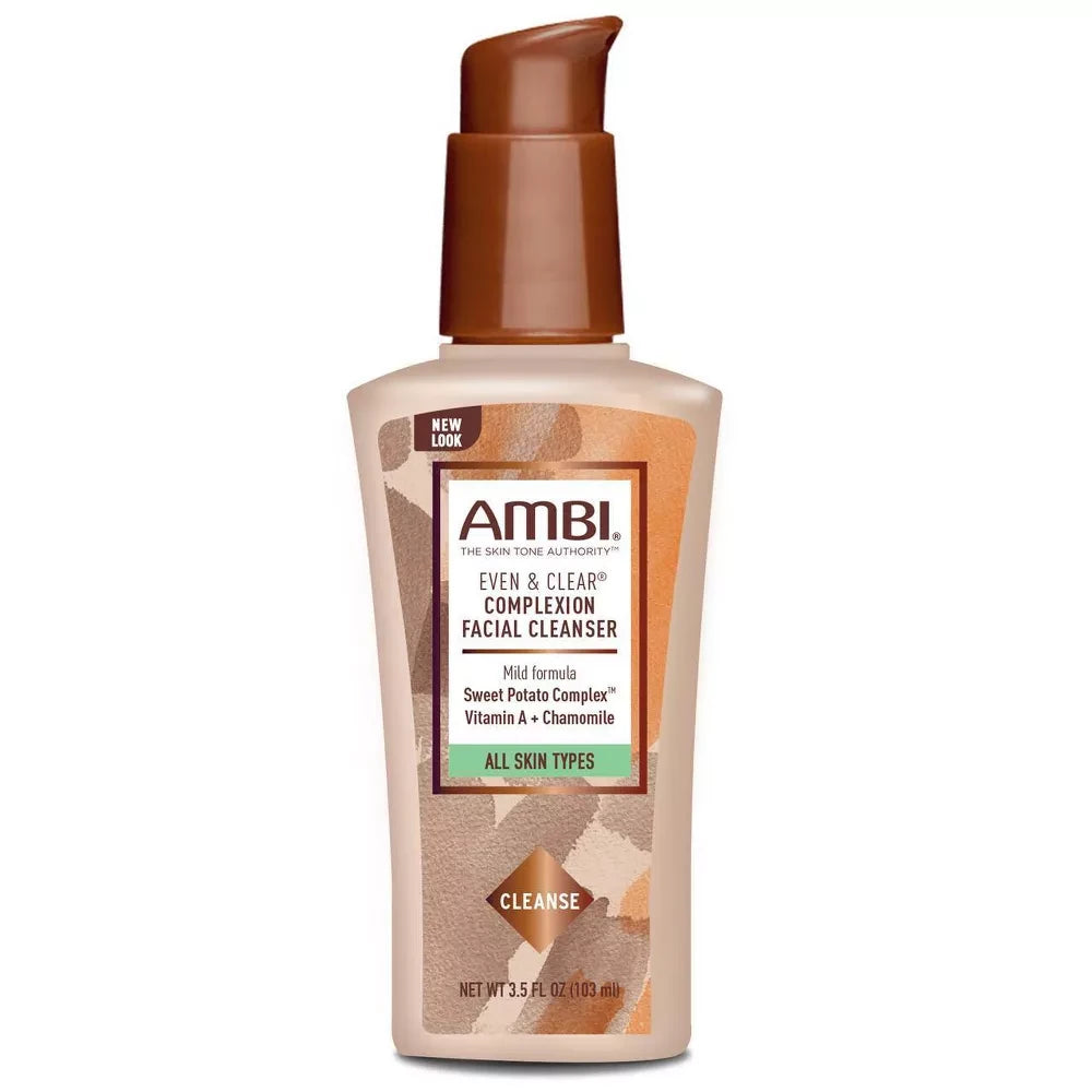 AMBI Skin Care Even & Clear Complexion Facial Cleanser 3.5. Oz (Pack of 12)