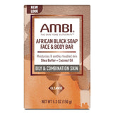 AMBI - African Black Soap Face Body Bar 5.3 Oz (Pack of 24)