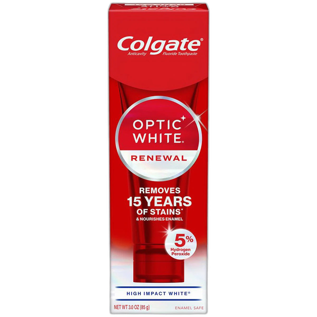 Colgate Optic White Renewal Teeth Whitening Toothpaste 3Oz (Pack of 24)