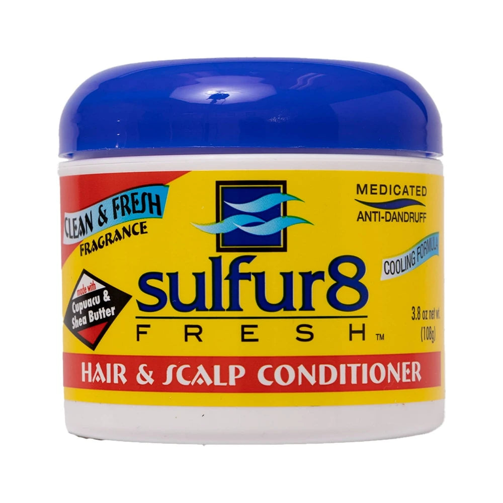 Sulfur 8 Fresh Medicated Anti-dandruff Hair & Scalp Conditioner 3.8 oz net (Pack of 12)