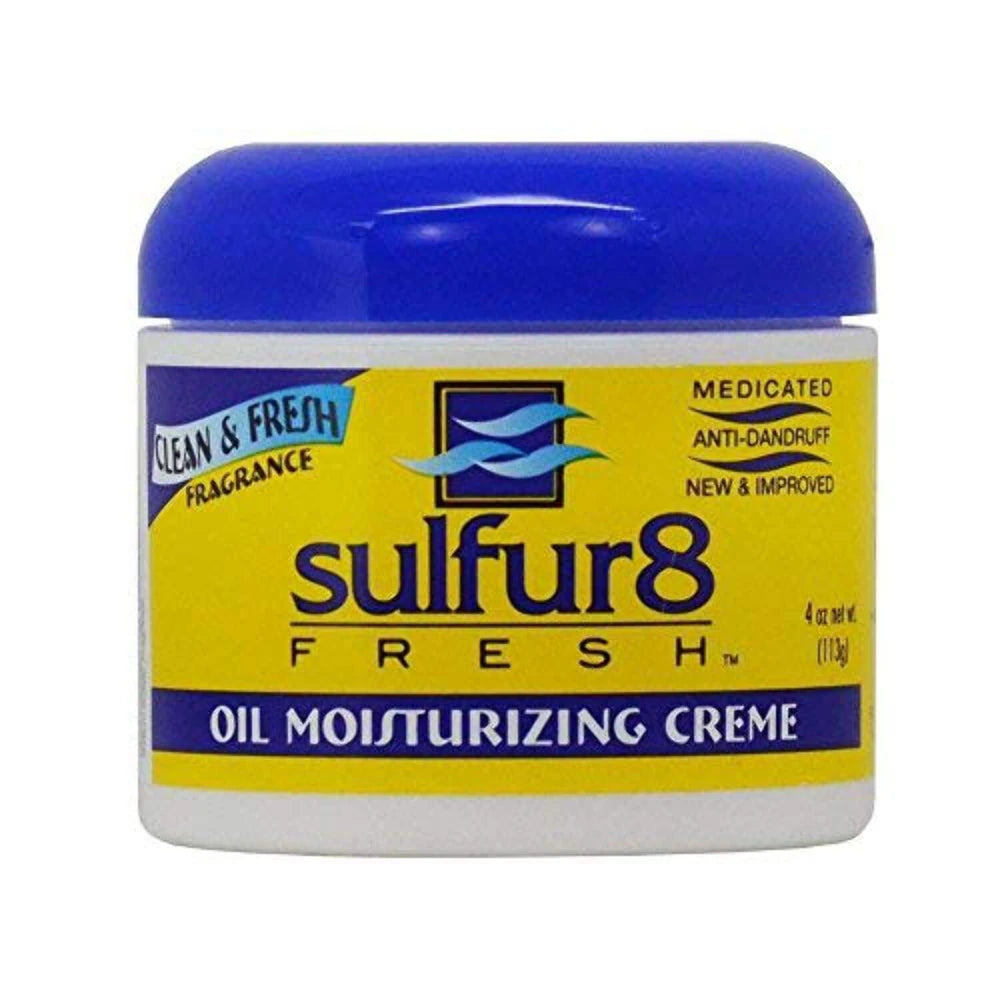 Sulfur 8 - Fresh Medicated Oil Moisturizing Creme 4 Oz (Pack of 12)