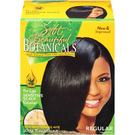 Soft & Beautiful Regular No-Lye Conditioning Relaxer Kit - for Dry Damaged Hair (Pack of 12)