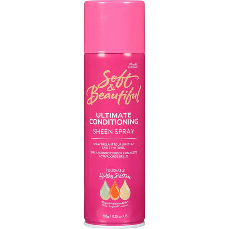Soft & Beautiful Ultimate Conditioning Sheen Spray 11.25 oz. Aerosol (Pack of 6)