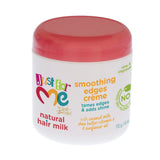 Just For Me Natural Hair Milk Smoothing Edges Cream - For Curly Coily Relaxed 6 Oz (Pack of 6)