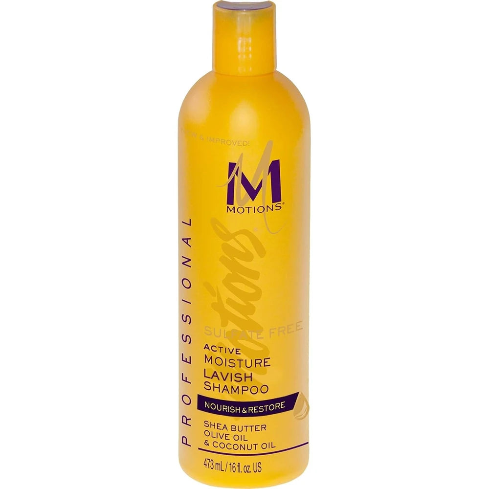 MOTIONS - Sulfate Free Active Moisture Lavish Shampoo 16 Oz (Pack of 6)